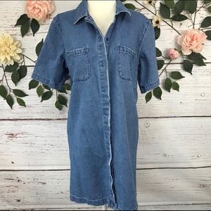 Kendall and Kylie Denim Button Down Dress